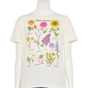 Flower chart t shirt
